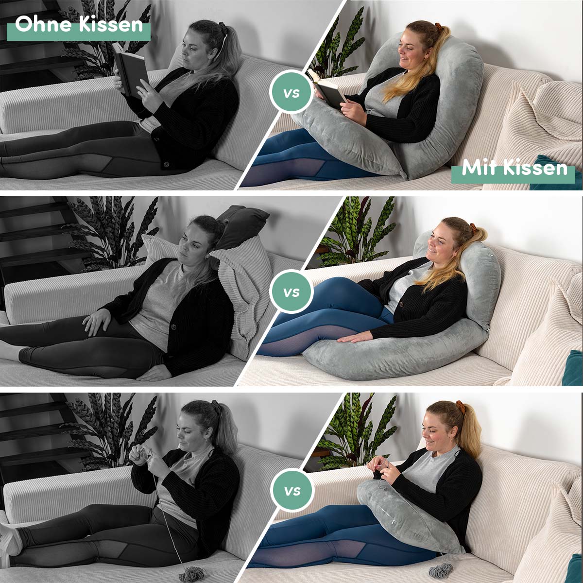Lese- und Komfortkissen Soft