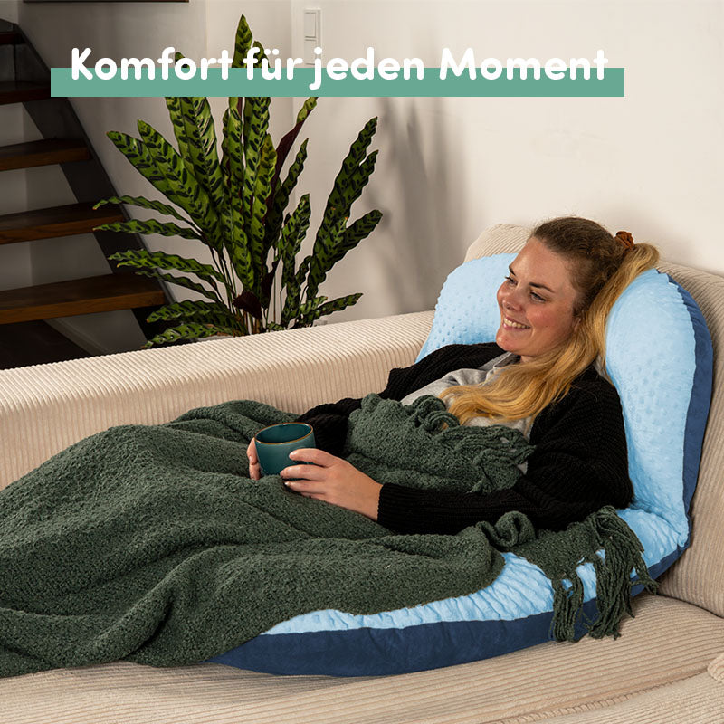 Lese- und Komfortkissen Soft Plus Blau