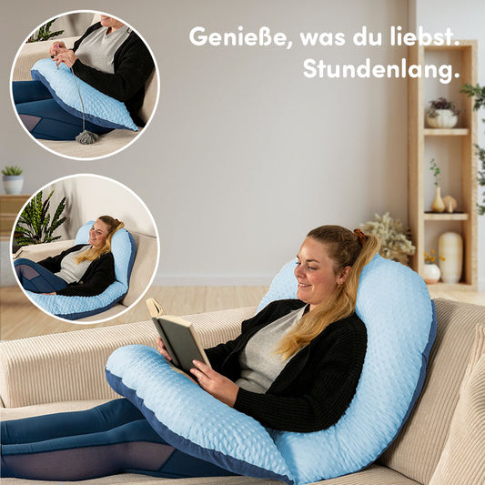 Lese- und Komfortkissen Soft Plus Blau